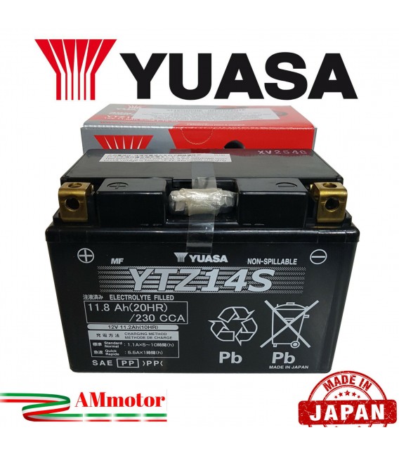 Batteria Yuasa Ytz S Benelli Trk X Moto Attiva Originale Sigillata