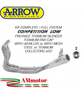 Arrow Bmw S 1000 RR 19 - 2024 Kit Completo Competion Low Con Terminale Pro-Race Collettori Full Titanio