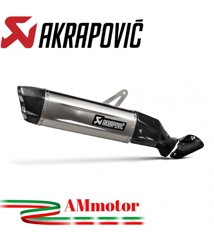 Akrapovic Honda Africa Twin 1100 Adv Sports Terminale Di Scarico Slip-On  Line Titanio Moto Omologato