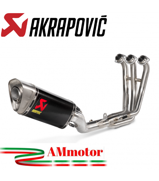 Akrapovic Yamaha Yzf R25 16 - 2021 Terminale Di Scarico Slip-On Carbonio  Moto Omologato