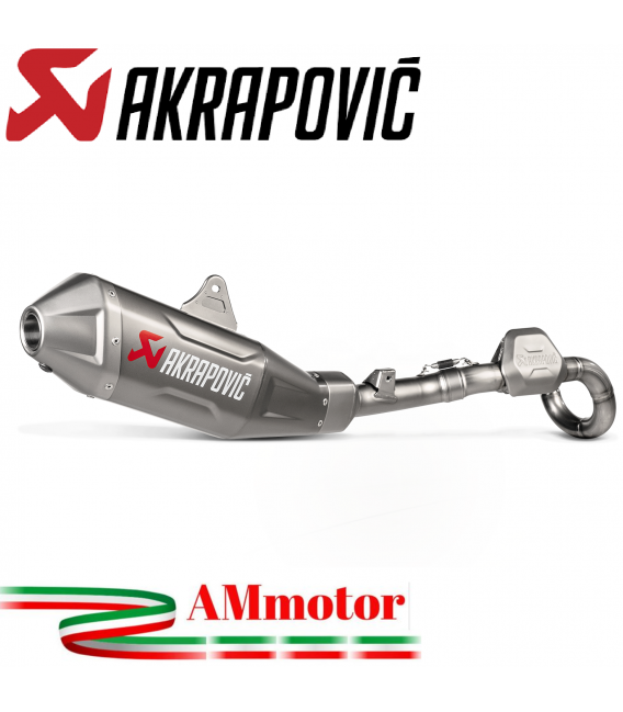 Akrapovic Honda Crf 250 R 2024 Scarico Completo Moto Evolution Line Terminale Collettore Titanio