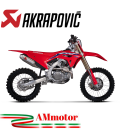 Akrapovic Honda Crf 450 R 21 - 2024 Scarico Completo Evolution Line Full Titanio Moto