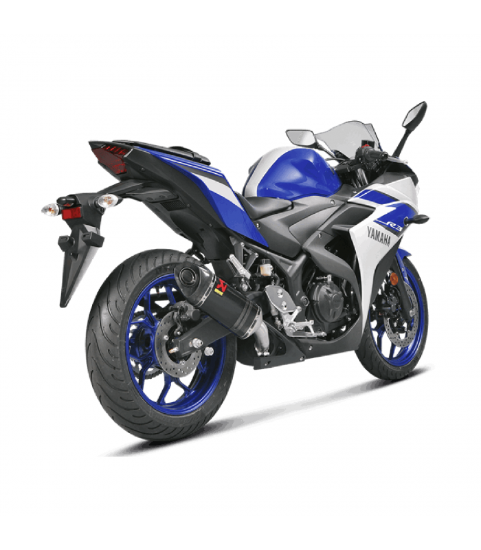 Terminale scarico Akrapovic omologato carbonio Yamaha YZF R3