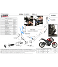 Scarico Completo Mivv Honda CB 125 R 21 - 2024 Moto Terminale GP Pro Titanio