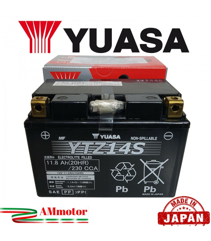 Batteria Yuasa Ytz S Bmw R Gs Adventure Moto Attiva Originale Sigillata