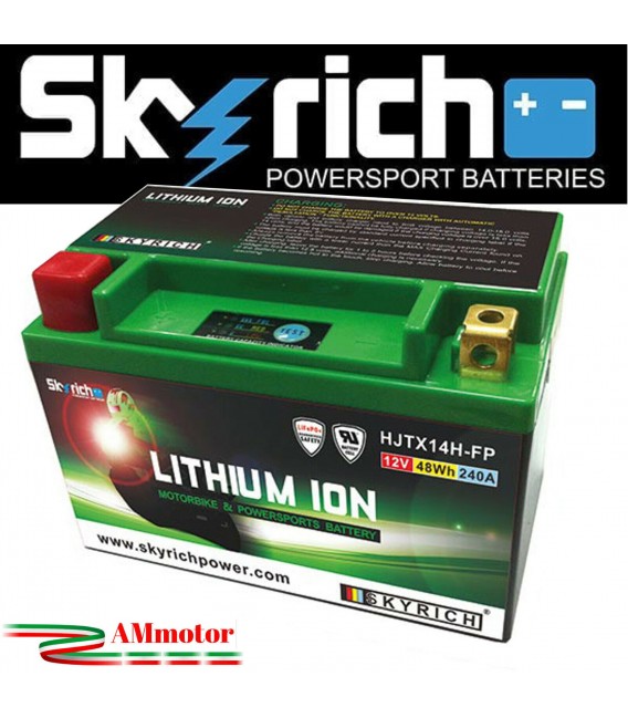 Batteria Litio Moto Skyrich HJTX14H-FP Per Bmw K 1300 S 09 - 2015 Lithium