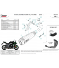 Mivv Kawasaki Ninja 1000 SX / Tourer Terminale Di Scarico Moto Marmitta Delta Race Inox