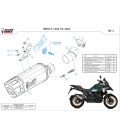 Mivv Bmw R 1300 GS Terminale Di Scarico Moto Marmitta SR-1 Titanio Omologato