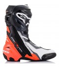 Alpinestars Supertech R Black Red Fluo White Grey Stivale Moto Racing Pista