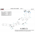 Collettori Di Scarico Honda Hornet 750 CB Mivv Elimina Kat Catalizzatore Moto